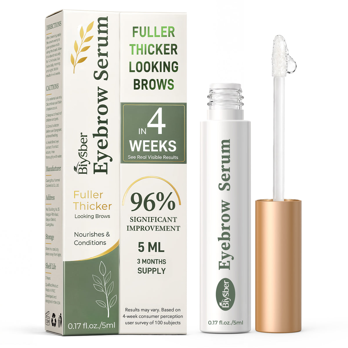 Eyebrow Growth Enhaning Serum with Peptide & Hyaluronic Acid, 5 mL